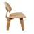 Fauteuil Eames DCW en bois clair