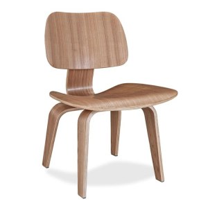 Fauteuil Eames DCW en bois clair